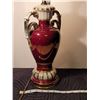 Image 3 : Vintage victorian style lamp.Burgundy.