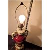 Image 4 : Vintage victorian style lamp.Burgundy.