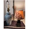 Image 5 : 2 late century lamps with vintage sailing ship shade.