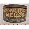 Image 2 : 1930's-'40's art deco Moonlight Mellos tin. Canadian Patterson Candy Co.