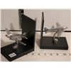 Image 4 : Unique metal airplane bookends.