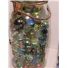 Image 3 : Jars of marbles. One is old embossed safety Seal.