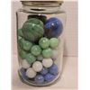 Image 6 : Jars of marbles. One is old embossed safety Seal.