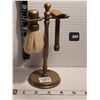 Image 1 : Early century brass shaving stand, gillette razor & brush. Made in Canada.