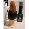 Image 5 : Shaving cream mugs (Old Spice & Williams) vintage brush & brass razor.