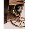 Image 10 : Wood truck storage box & musical metal old time front crank car.