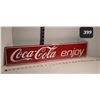 Image 1 : Enjoy Coca-Cola tin sign. USA
