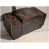 Image 2 : Mid century musical oriental jewellery case with lock & key. Japan made.