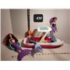 Image 1 : Barbie mermaids with Mattel boat.