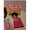 Image 4 : Mattel Barbie tractor & trailer with doll & vintage clothes.