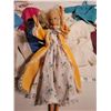 Image 2 : Vintage Barbie doll with vintage handmade clothes.