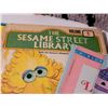 Image 3 : Late century Sesame Street books & rug hooked Oscar the grouch.