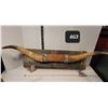 Image 1 : Long Horns mounted on barn board.