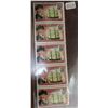 Image 1 : Strip of 5 Antigua 5 Cents Stamps that depict Captain Horatio Nelson and his ship HMS Boreas. Mint.
