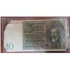 Image 1 : Germany – Weimar Republic. 1929 10 Reichsmark Reichsbanknote. Good with pieces missing.