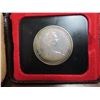 Image 2 : 1972 Specimen Silver Dollar. Housed in its original Royal Canadian Mint black clamshell case of issu