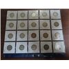 611  Lot of 20 Canadian Edward VII and George VI Silver 25 Cents. Includes 1909, 1910, 1911, 1912, 1913, 19