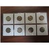 Image 2 : Lot of 8 U.S. Buffalo Head Nickels. Includes 1926, 1928, 1935, 1936, 1936D, 1936S, 1937 & 1937S.
