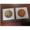 Image 2 : Lot of 2 1867 – 1967 Canadian Centennial Medals that depict Queen Victoria & Queen Elizabet