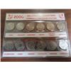 Image 1 : 2000 Millennium Canadian 25 Cents set of 12, one for each month.