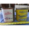 Image 2 : maple leaf tenderflake lard can , rogers golden syrup can