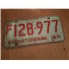 Image 1 : 1971 Farm Vehicle License Plate F128-977 (Single_Lot 997)