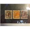 Image 2 : Canada 71,72,73 Vf-used queen vicotria leaf issue 1897-98 yr. uni-trade Cat. 200.00