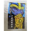 Image 1 : Marvel thanos limited edition 11x17" art print signed by published canadian artist www.electricimpre