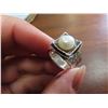 Image 3 : Silpada hammered sterling silver freshwater pearl ring -size 6.75