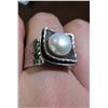 Image 4 : Silpada hammered sterling silver freshwater pearl ring -size 6.75