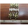 Image 3 : Pearl & brass bracelet