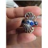 Image 2 : Blue rhinestone clip on earrings
