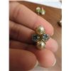 Image 2 : Pearl & stone clip on earrings