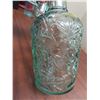 Image 3 : Vintage libbey of canada green glass maple leaf embossed bottle (8")