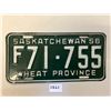 Image 1 : 1956 SK license plate