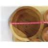 Image 2 : Wooden salad bowl and accessories