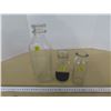 Image 1 : 3 glass milk bottles (1 quartz, 2 pint)