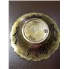 Image 4 : Vintage Brass Lattice Bowl. Italian made filigree lace design. Vintage trinket dish or key holder bo