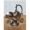 Image 3 : Vintage Silverplate Sugar Scuttle and Scoop, floral rose etched design
