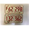 Image 1 : 2x 1973 SK license plates