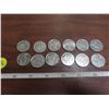 Image 1 : 8- 2005 sask- 25 cents coins + #4 1999 25 cent coins