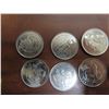 Image 2 : 8- 2005 sask- 25 cents coins + #4 1999 25 cent coins