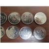 Image 3 : 8- 2005 sask- 25 cents coins + #4 1999 25 cent coins