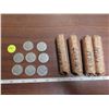Image 1 : 8- 25 cents voins 1968-1969, 4 rolls of pennis 2 from 70's and 1 from 60's