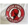 Image 1 : Mohawk gasoline porcelain sign 11.5" (reproduction)