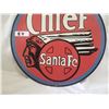 Image 2 : Chief Santa Fe porcelain sign 10" (reproduction)