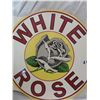 Image 3 : Double sided White Rose Oil Co. porcelain sign 12.5" x 11.5 (reproduction)