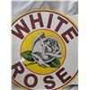 Image 5 : Double sided White Rose Oil Co. porcelain sign 12.5" x 11.5 (reproduction)