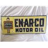 Image 1 : Tin embossed enarco oil co. sign 23.5"x 9.5" (reproduction)