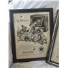 Image 4 : Two Texaco framed advertising pictures 11x 14